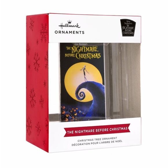Hallmark Disney Retro Video Cassette Nightmare Before Christmas Ornament NWT - Picture 3 of 7